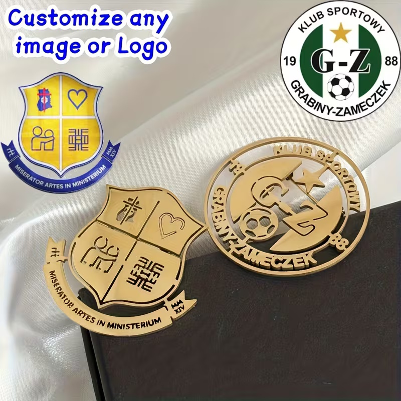Men Accessories Logo - Aangepaste logo broche eenvoudige creativiteit roestvrij