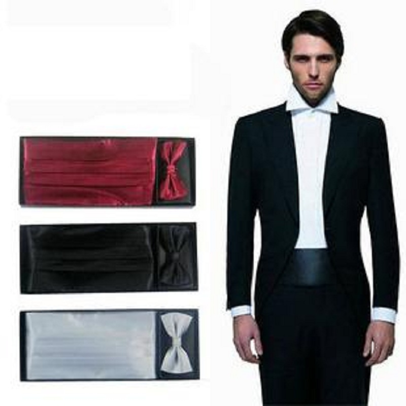 Neck Tie Set Box - Heren set met effen vlinderdas, das,