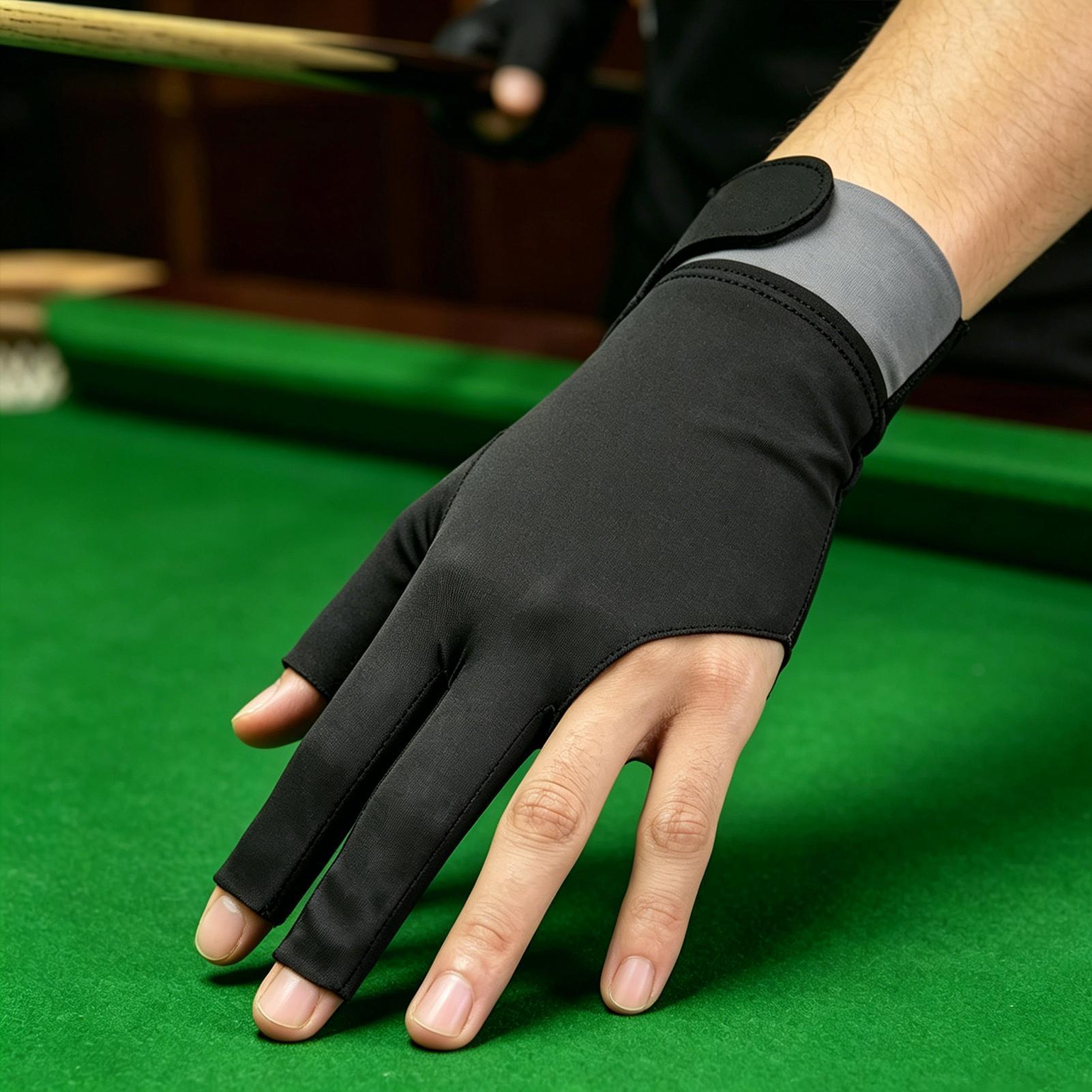 Men Accessories Hand - Zwembadhandschoen Linkerhand Ademend 3-vinger biljartaccessoires Lichtgewicht