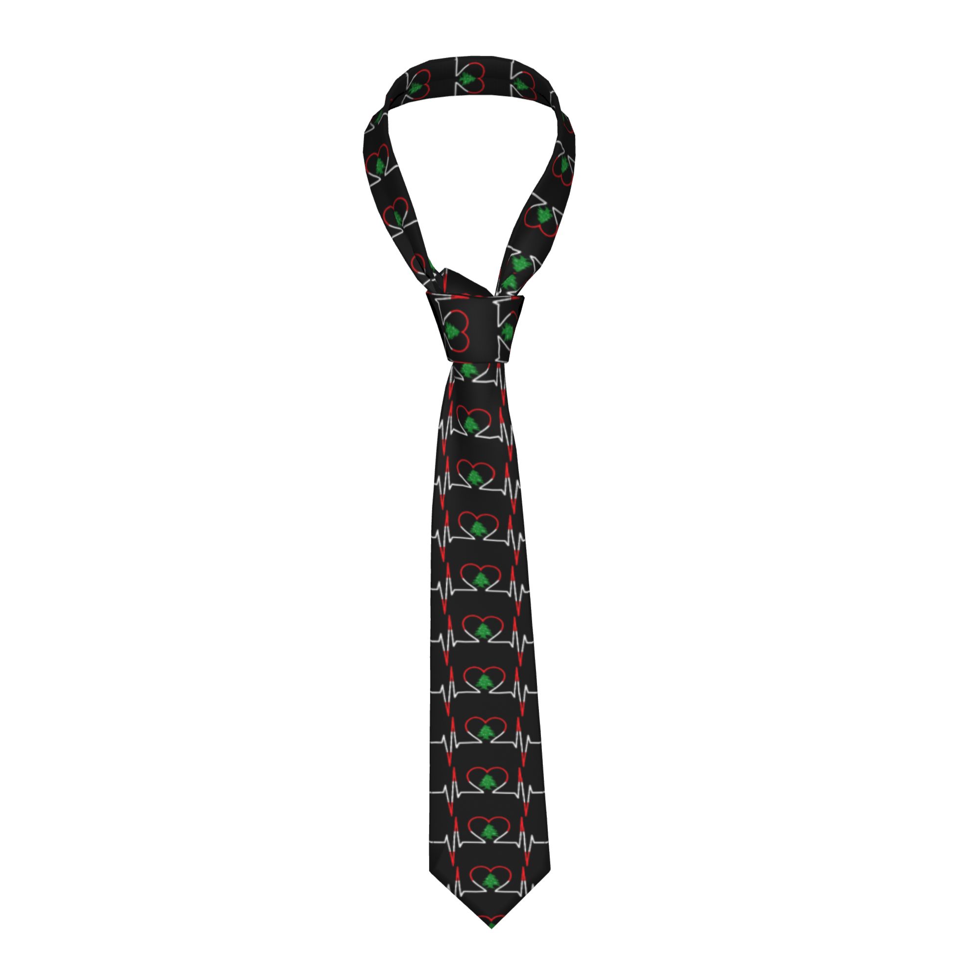 Men Accessories Lebanon - Hartslag ECG Libanon Stropdas Libanese landvlag