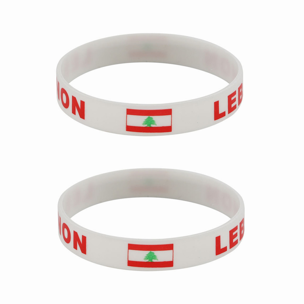 Men Accessories Lebanon - 2 Stuks Libanon Vlag Siliconen Armbanden