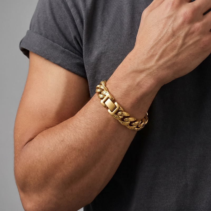 Men'S Accessories Hand Bands - Man Armband Homme 13MM Brede roestvrijstalen