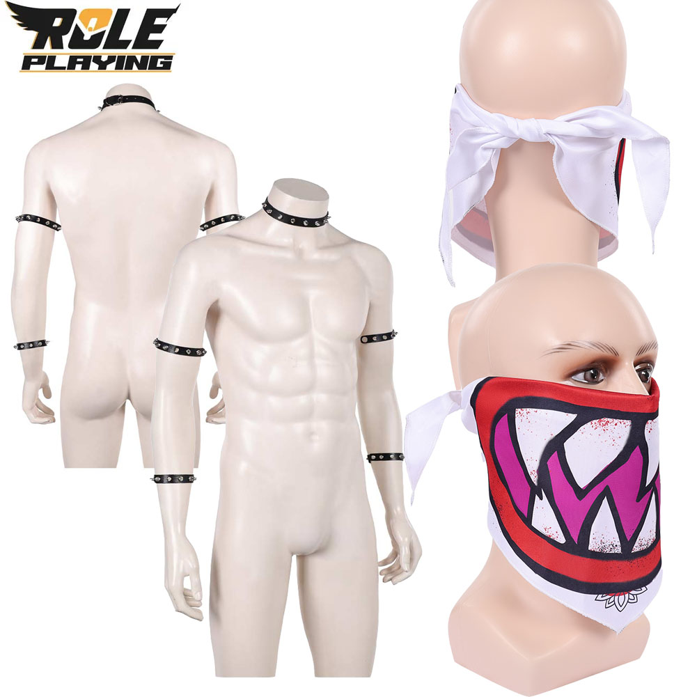 Men Accessories Hand - Bowser Jr Cosplay Sjaal Masker Armband