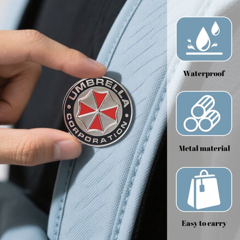 Men Accessories Logo - Paraplu Bedrijfslogo Metalen badge Resident Evil