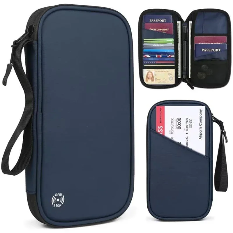 Men'S Accessories Rack - Lichtgewicht familie reispaspoorthoes portemonnee Oxford document