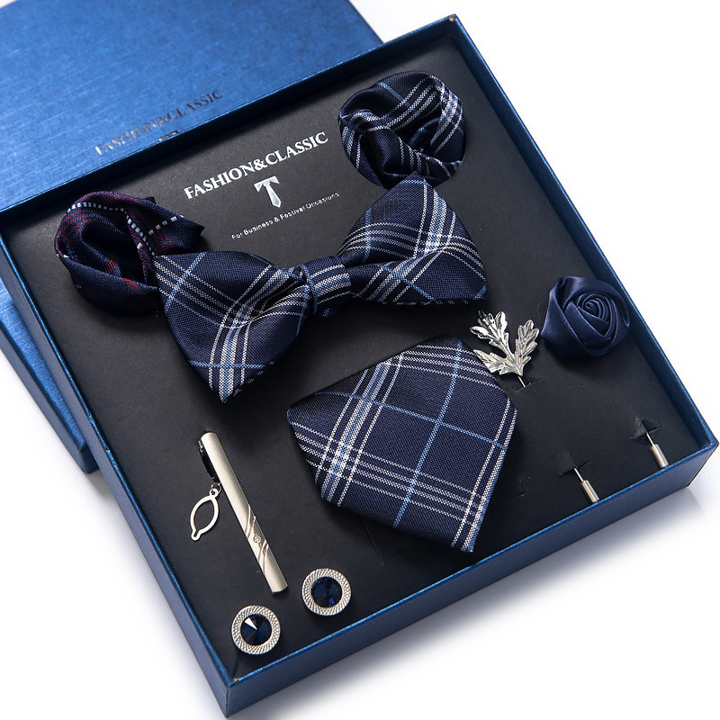Neck Tie Set Box - Groothandel Classic Wedding Present Tie Pocket