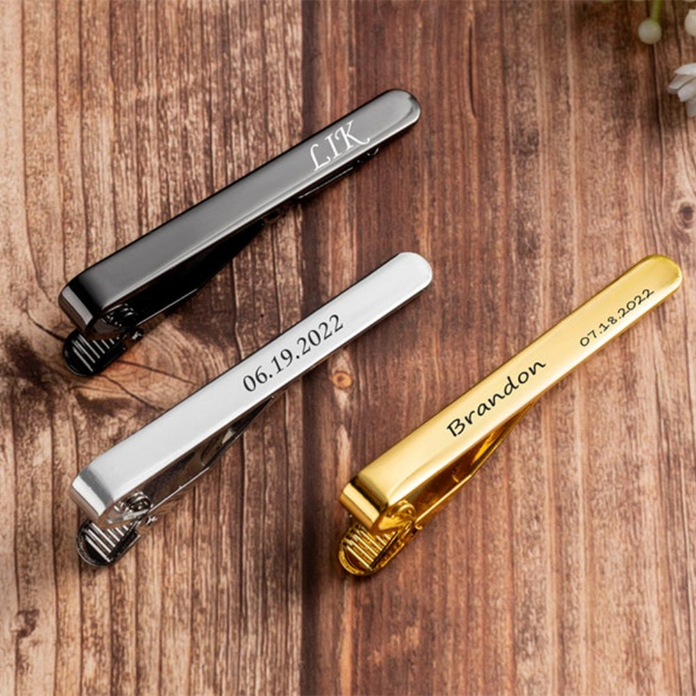 Men Accessories Logo - Gepersonaliseerde aangepaste logo naam stropdas pin