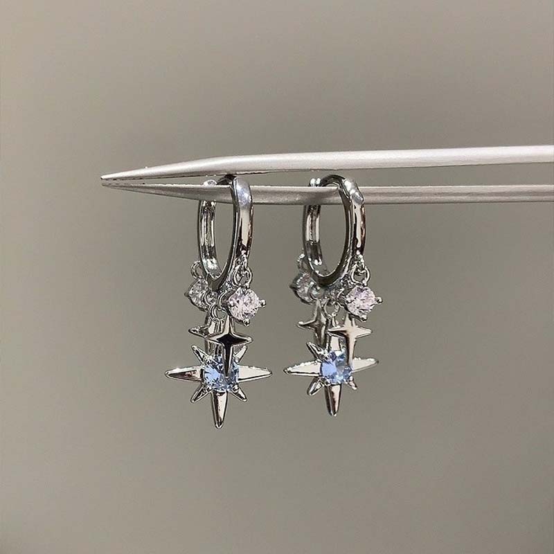 Men'S Accessories Jewelry Sale - Nieuwe Y2K Blauwe Zirkoon Ster Kwastje