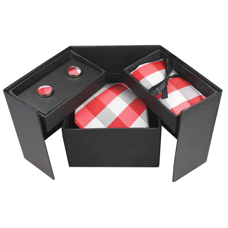 Neck Tie Set Box - GUSLESON Stropdas Set Hanky Manchetknopen Met