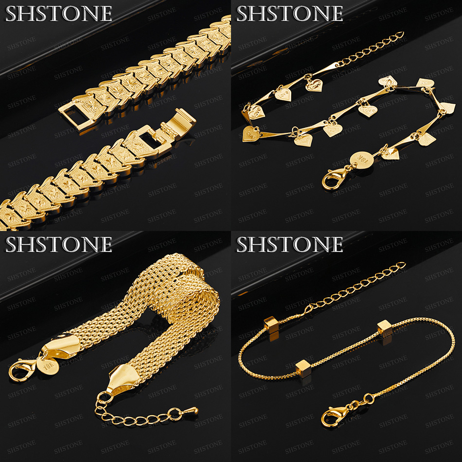 Men'S Accessories Trending - Hot 18k Gold Mesh Chain Vierkant