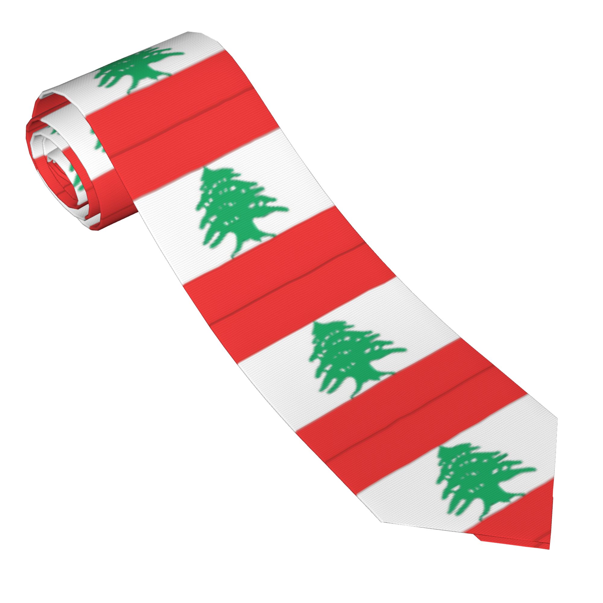 Libanon Vlag Stropdas Bruiloft - Men Accessories Lebanon recensie en prijs