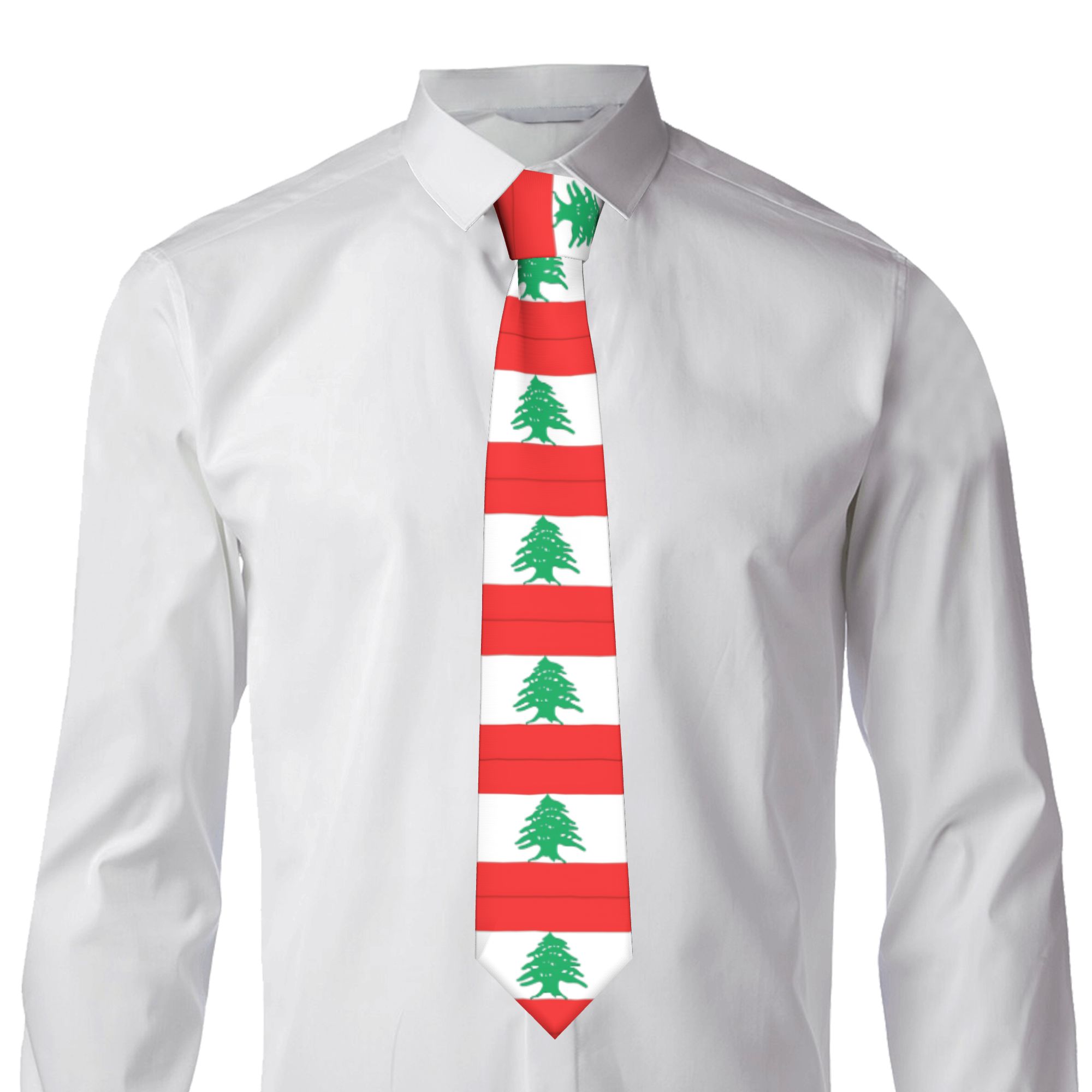Libanon Vlag Stropdas Bruiloft - Men Accessories Lebanon recensie en prijs