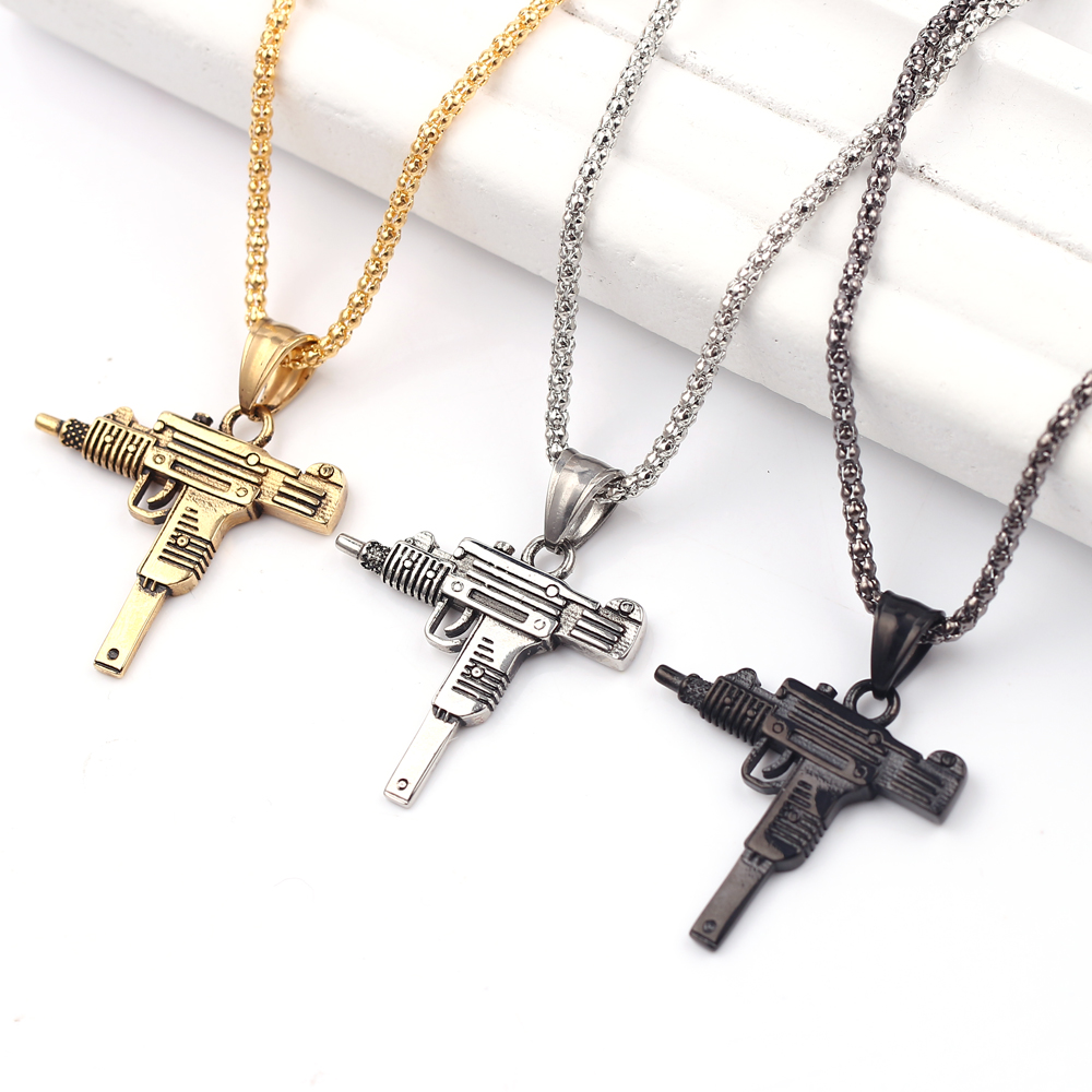 Punk Uzi pistool machinegeweer - Men'S Accessories And Jewelry recensie en prijs