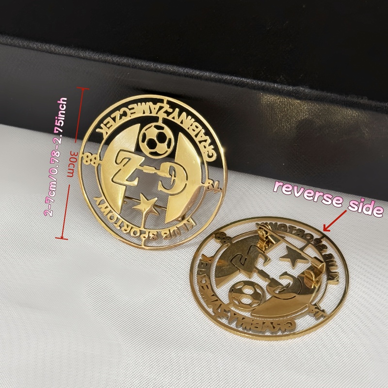 Aangepaste logo broche eenvoud - Men Accessories Logo recensie en prijs