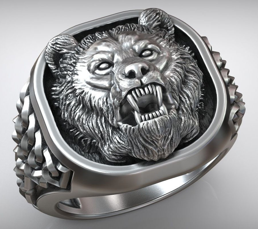 22g Viking Berenkop Noordse Or - Signet Ring Men recensie en prijs