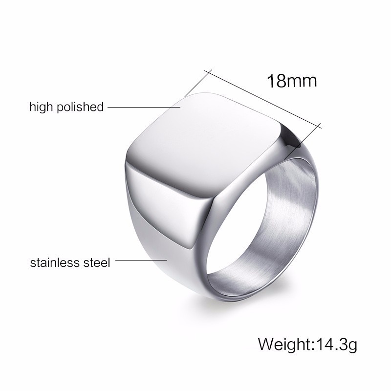 Vnox Gratis Gepersonaliseerde  - Signet Ring Men recensie en prijs