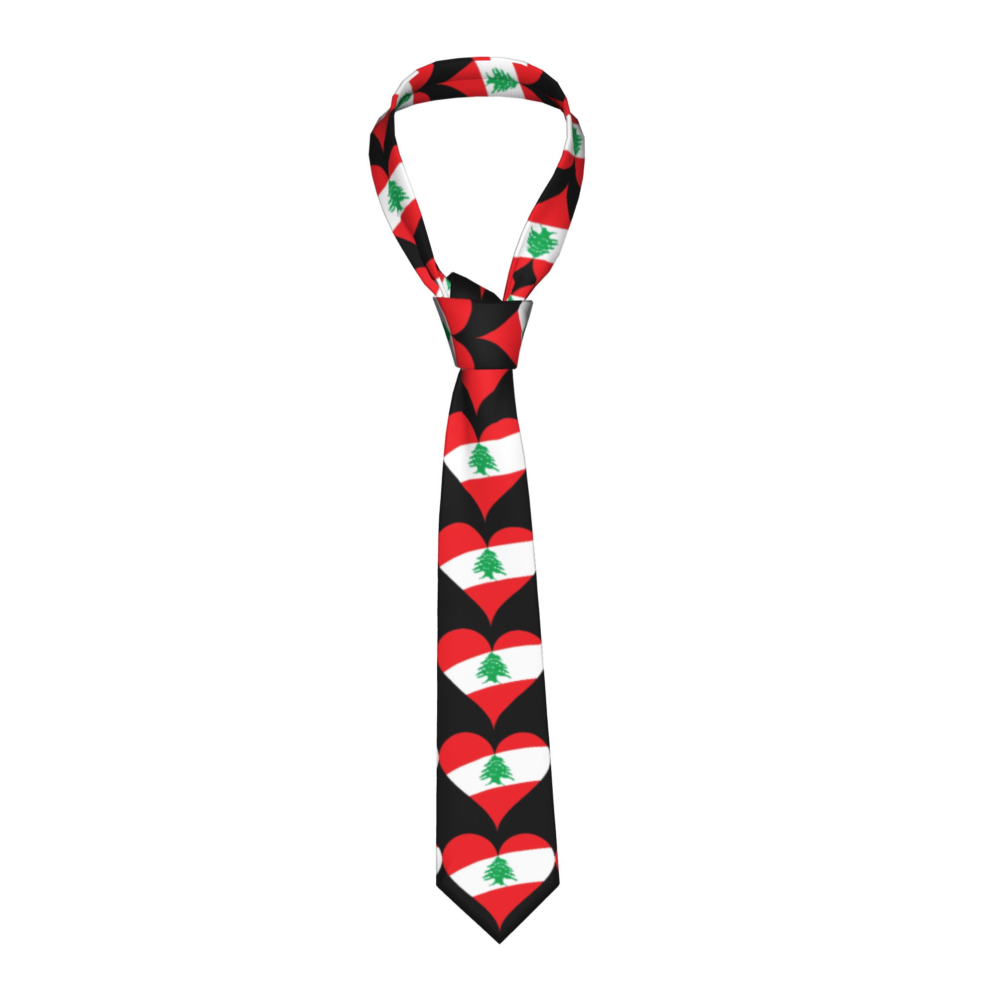 Libanon Vlag Hart Stropdas Bru - Men Accessories Lebanon recensie en prijs