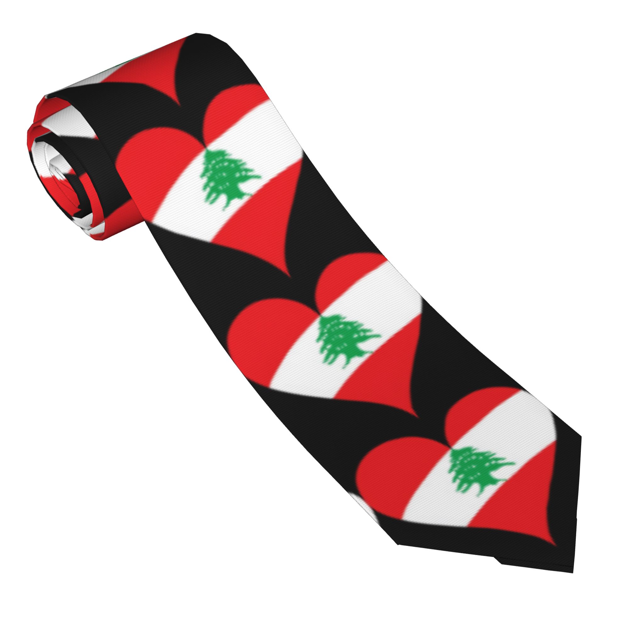 Libanon Vlag Hart Stropdas Bru - Men Accessories Lebanon recensie en prijs