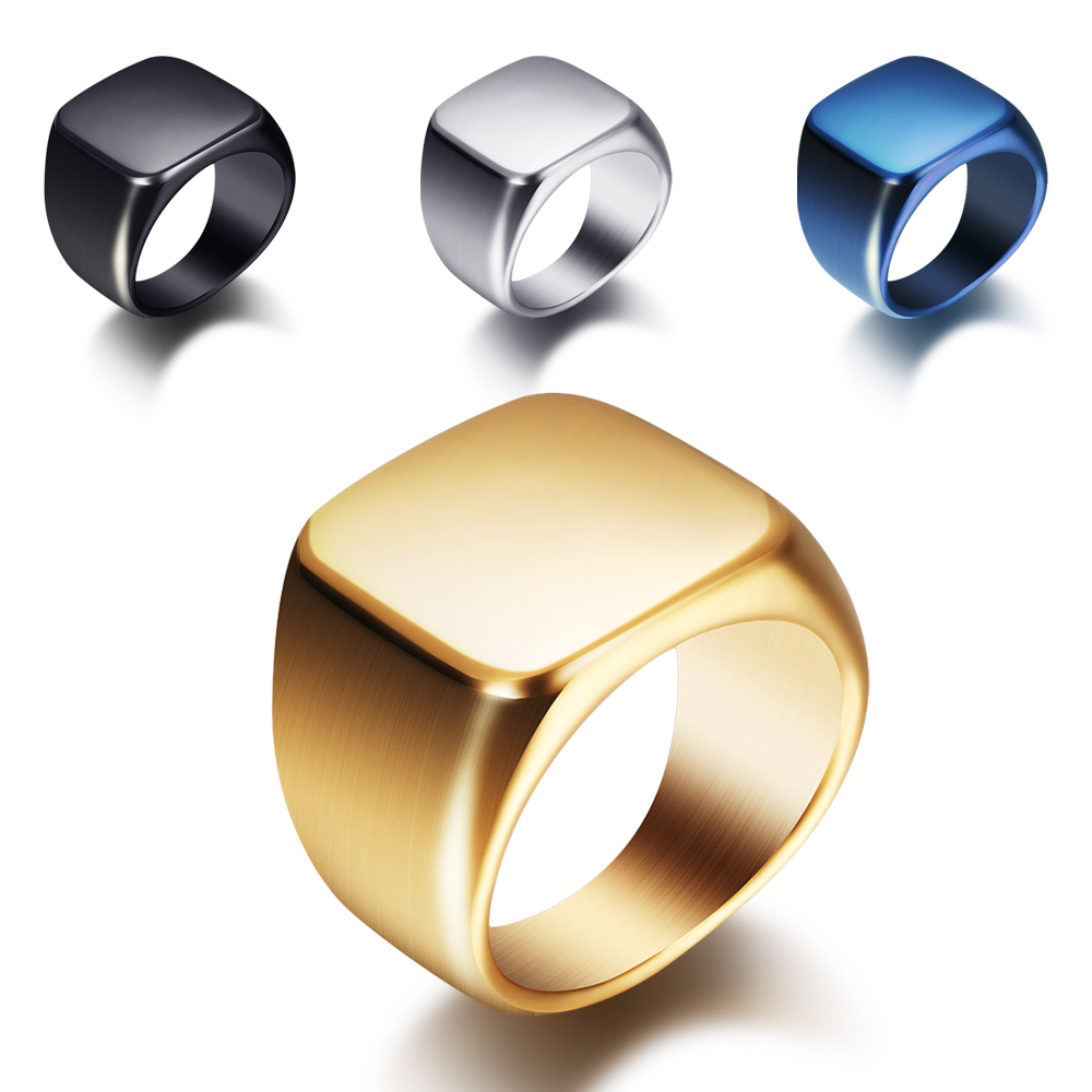 Gratis Graveren Nieuw Zilver/G - Signet Ring Men recensie en prijs