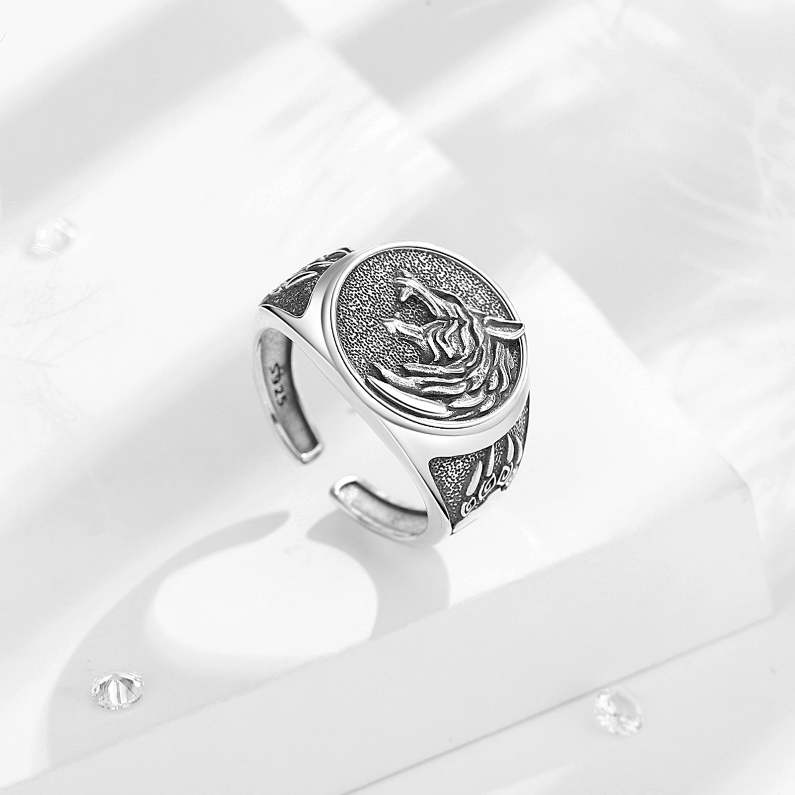 Eudora 925 Sterling Zilver Vik - Signet Ring Men recensie en prijs