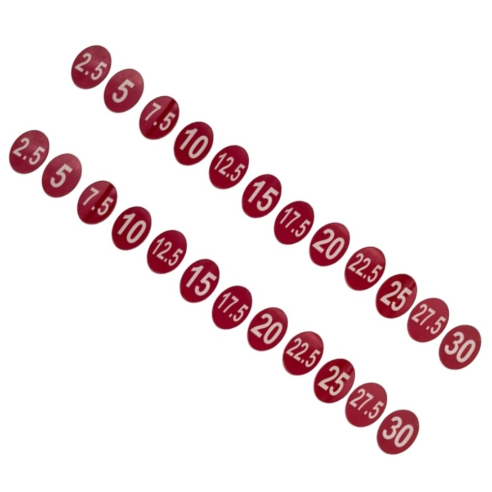 Gewichtsrek-etiketten 5kg tot  - Men'S Accessories Rack recensie en prijs
