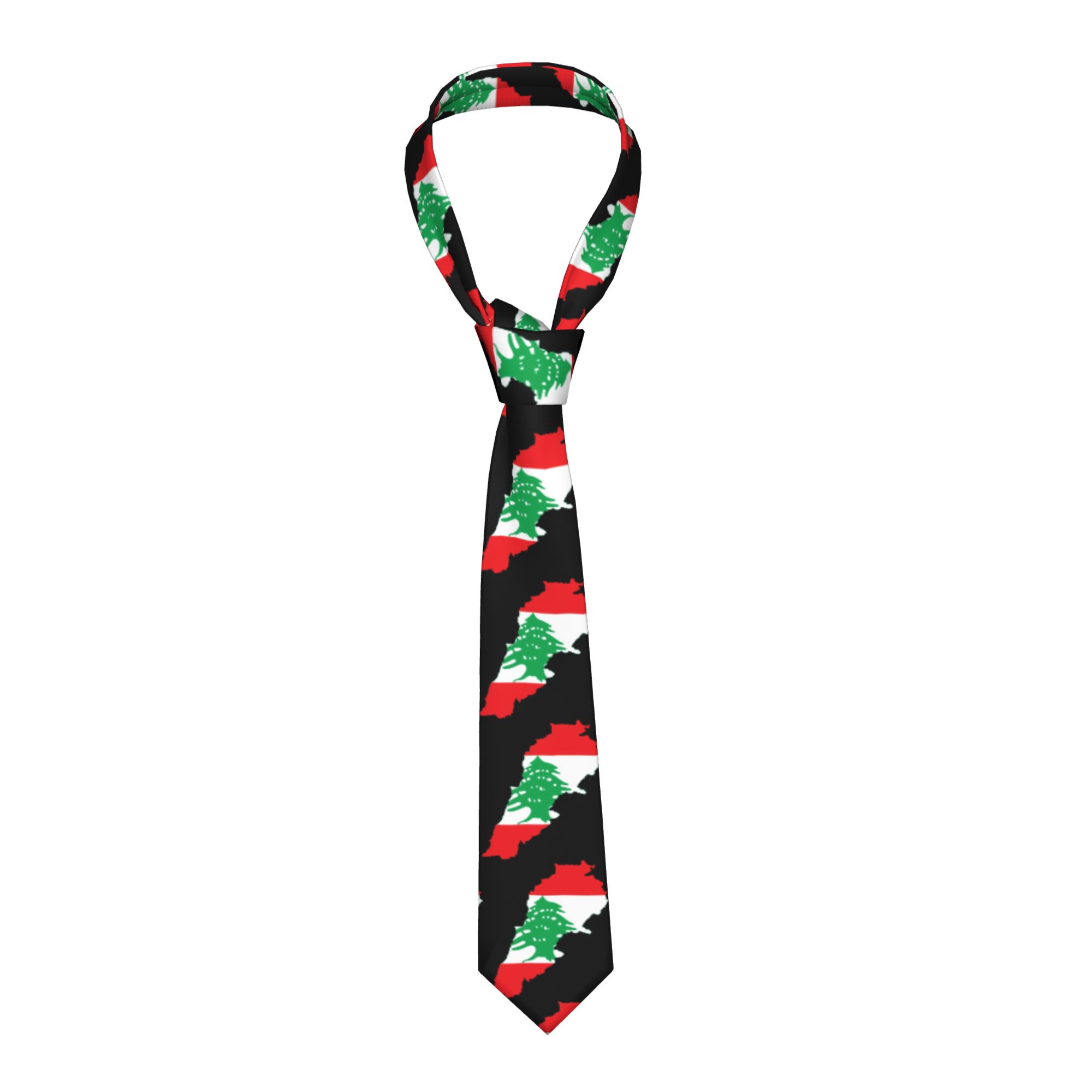 Libanon Vlag Kaart Stropdas Aa - Men Accessories Lebanon recensie en prijs