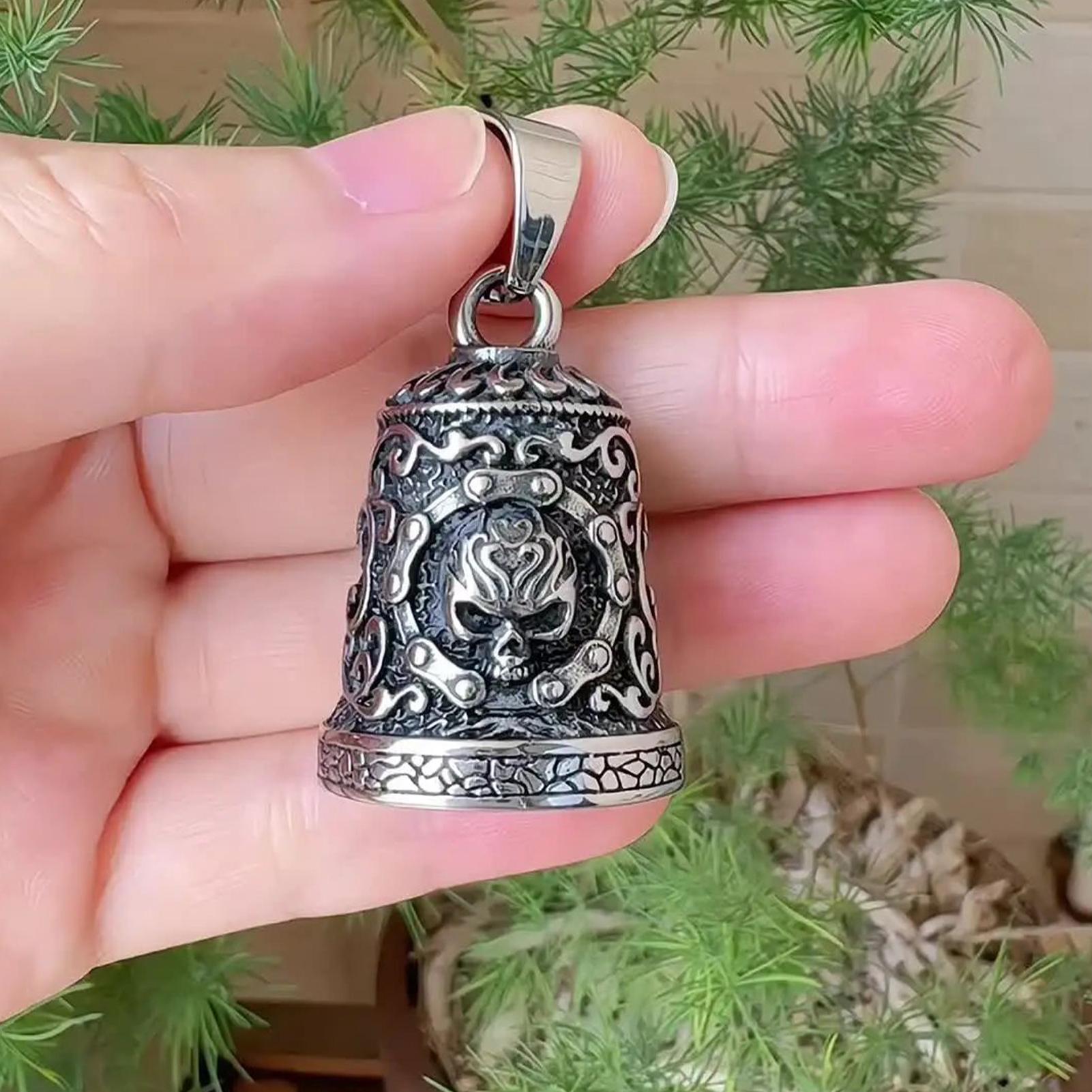 Skull Bell Charm Motorcycle Be - Men Accessories Chain recensie en prijs