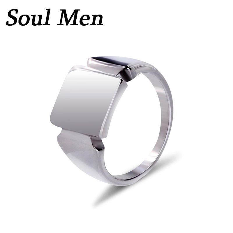 Soul Mannen Titanium Stalen Ri - Signet Ring Men recensie en prijs