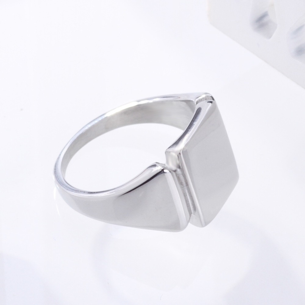 Soul Mannen Titanium Stalen Ri - Signet Ring Men recensie en prijs
