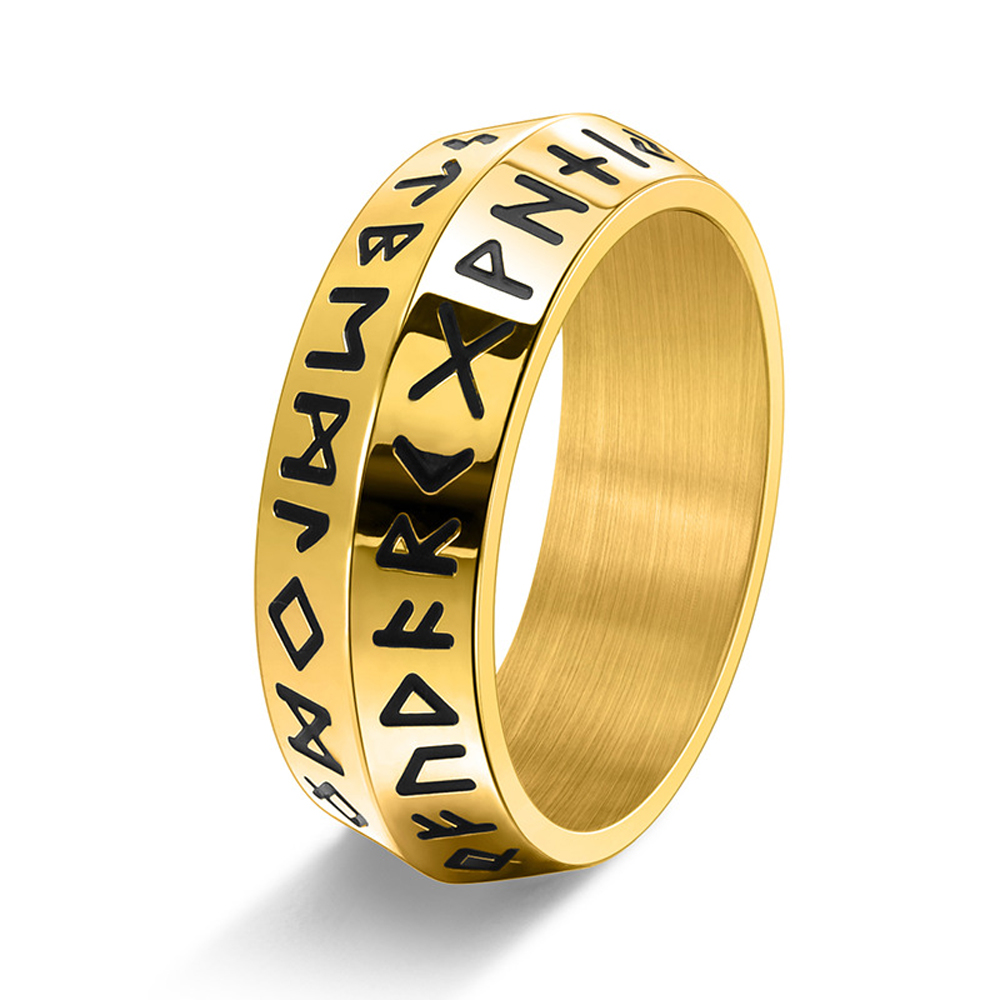 Dubbele Bevel Edge Viking Ring - Men'S Accessories Hand Bands recensie en prijs