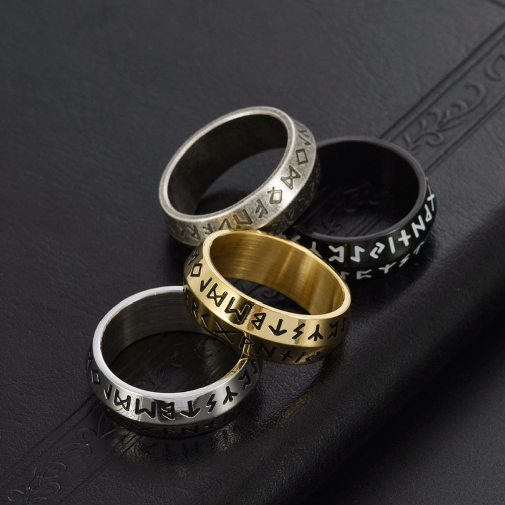 Dubbele Bevel Edge Viking Ring - Men'S Accessories Hand Bands recensie en prijs