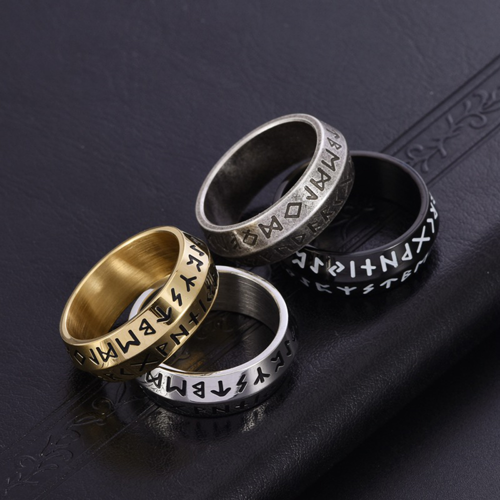 Dubbele Bevel Edge Viking Ring - Men'S Accessories Hand Bands recensie en prijs