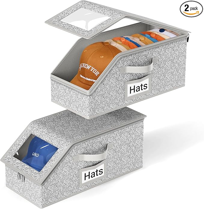 AOODA 2 STUKS Stapelbare Hoede - Men'S Accessories Rack recensie en prijs