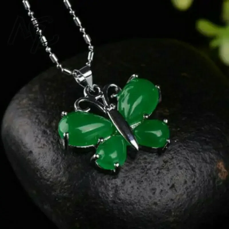 S925 Zilver Groene Jade Vlinde - Men Accessories Hand recensie en prijs