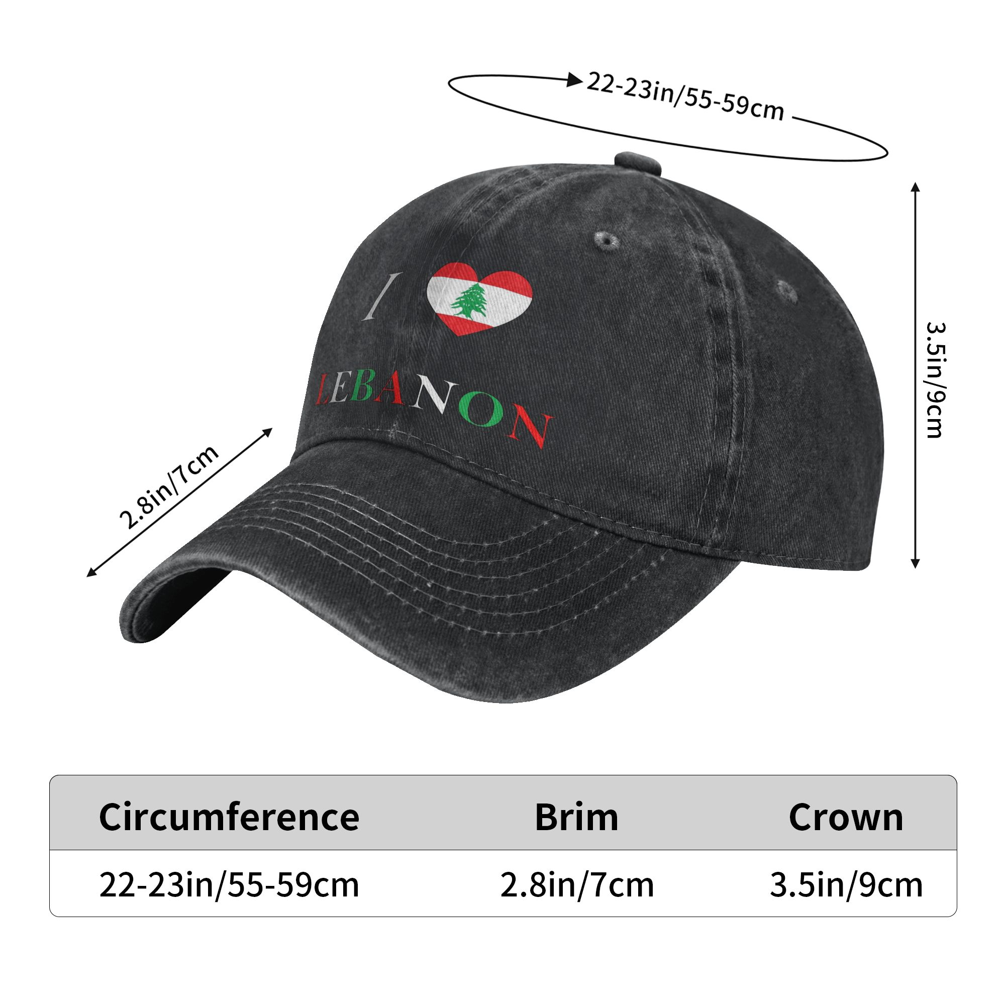 Libanon Vlag Hart Trucker Hoed - Men Accessories Lebanon recensie en prijs
