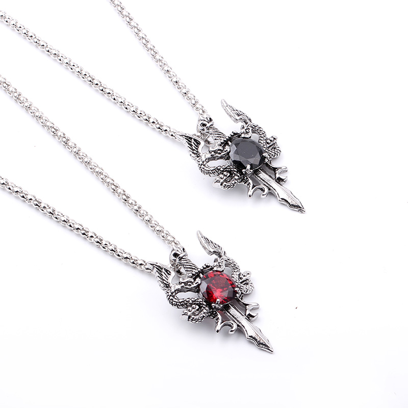 Dubbele Draak Zwarte Edelsteen - Men'S Accessories And Jewelry recensie en prijs