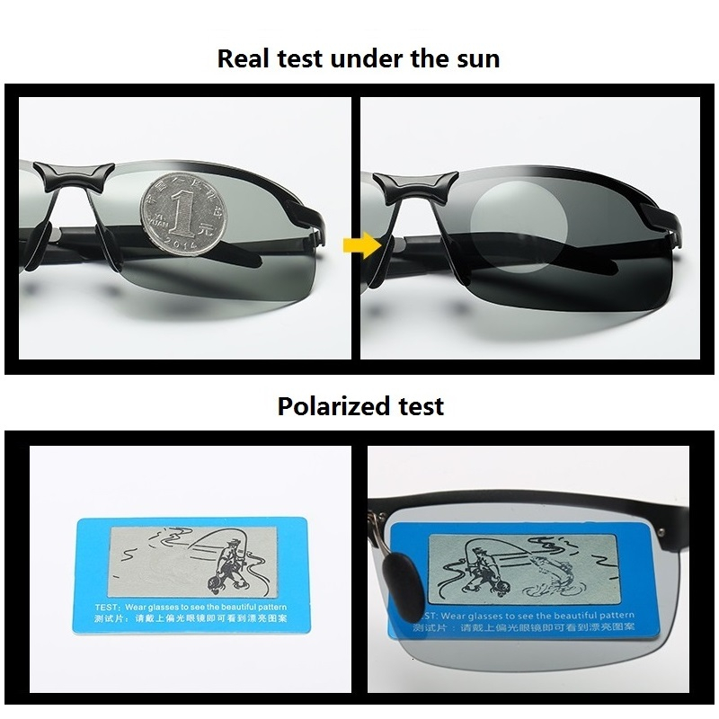 Klassieke meekleurende zonnebr - Sunglasses Polarized Men recensie en prijs