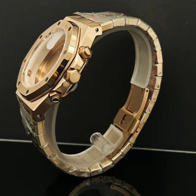 41mm Rose Goud Zwart Horloge M - Men Accessories Logo recensie en prijs