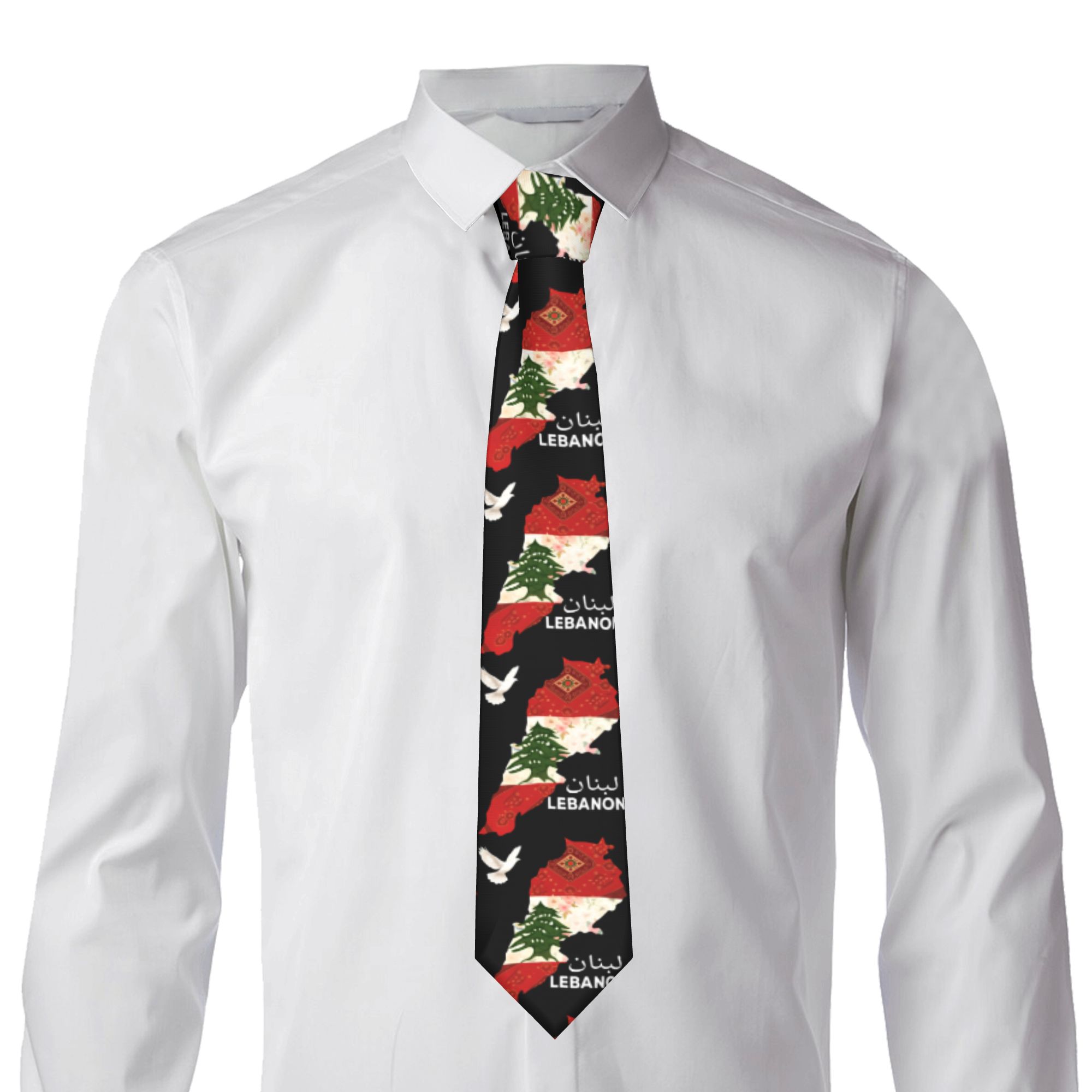 Herenstropdas Libanon Vlag Boo - Men Accessories Lebanon recensie en prijs