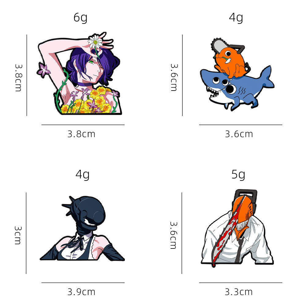 4 stuks Dieren Manga Figuren E - Men'S Accessories Jewelry Sale recensie en prijs