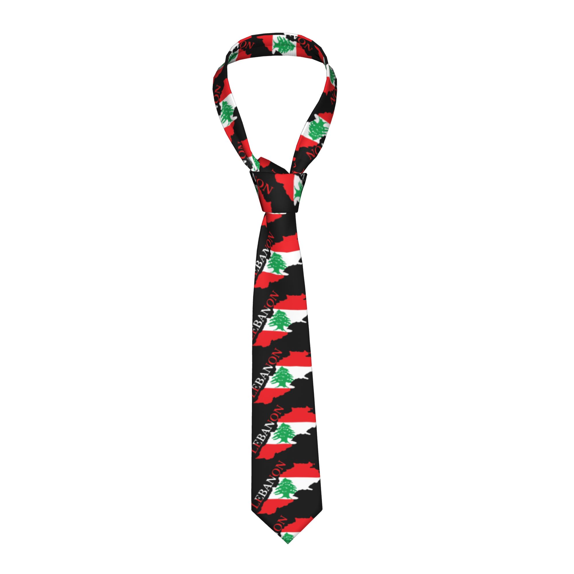 Libanon Vlag Kaart Stropdas Co - Men Accessories Lebanon recensie en prijs