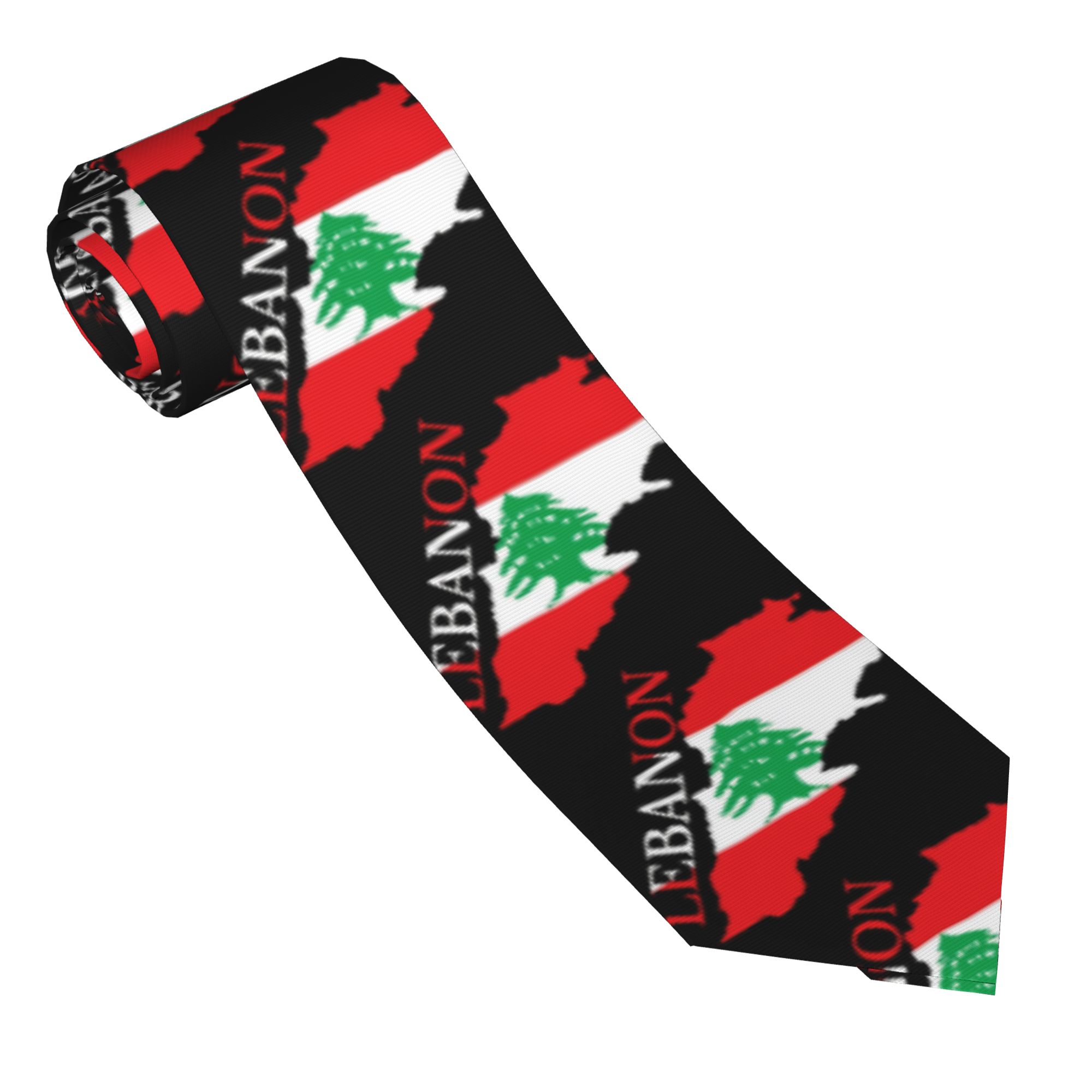 Libanon Vlag Kaart Stropdas Co - Men Accessories Lebanon recensie en prijs