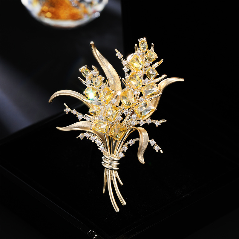 Mode Zirkoon Tarwe Oor Broches - Men Accessories Bouquet recensie en prijs
