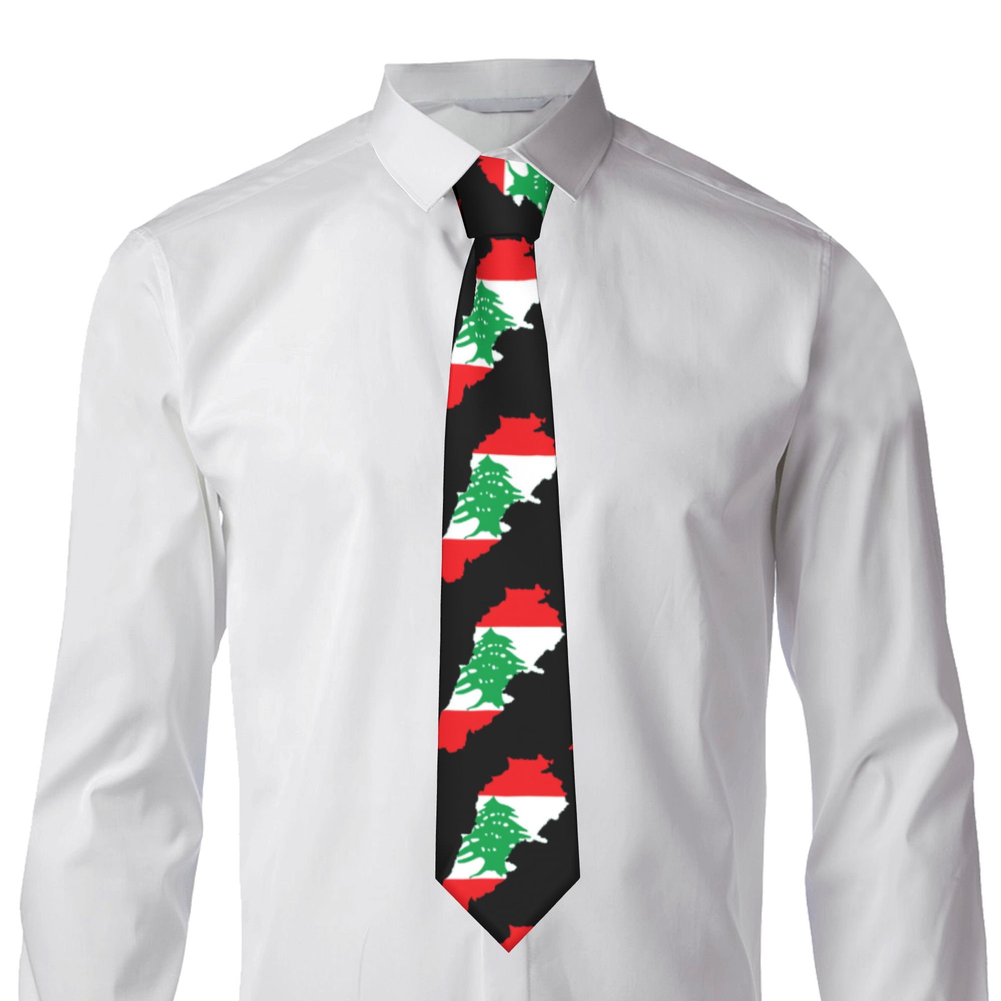Vlagkaart van Libanon stropdas - Men Accessories Lebanon recensie en prijs