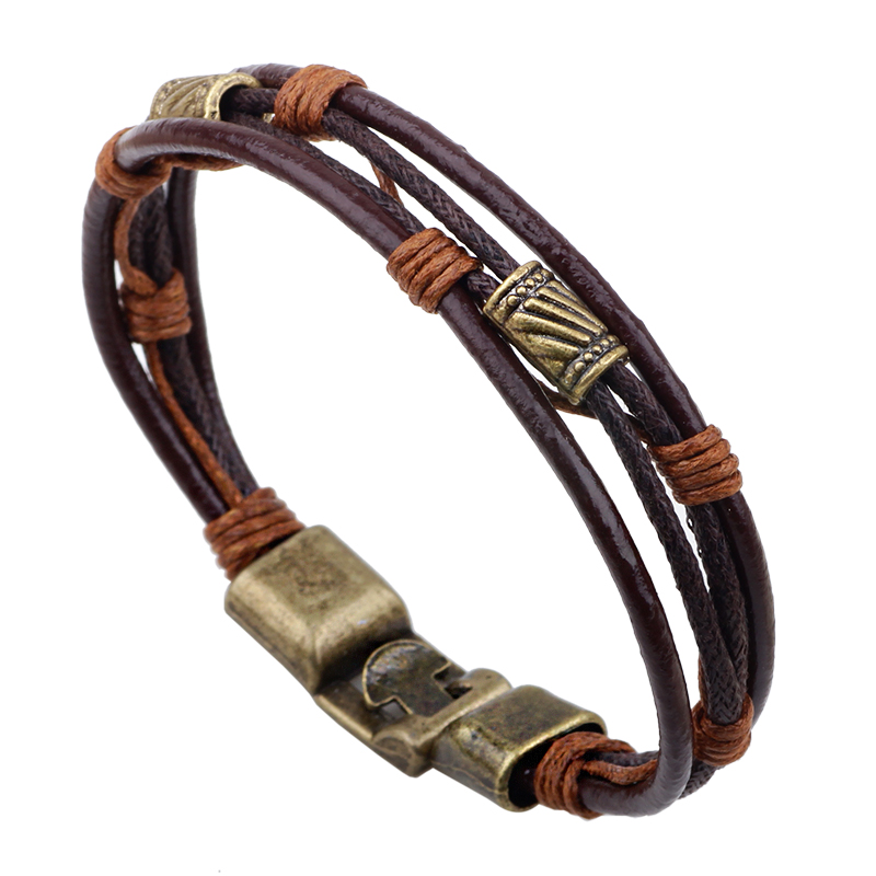 22 cm drie lagen lederen armba - Men'S Accessories Hand Bands recensie en prijs