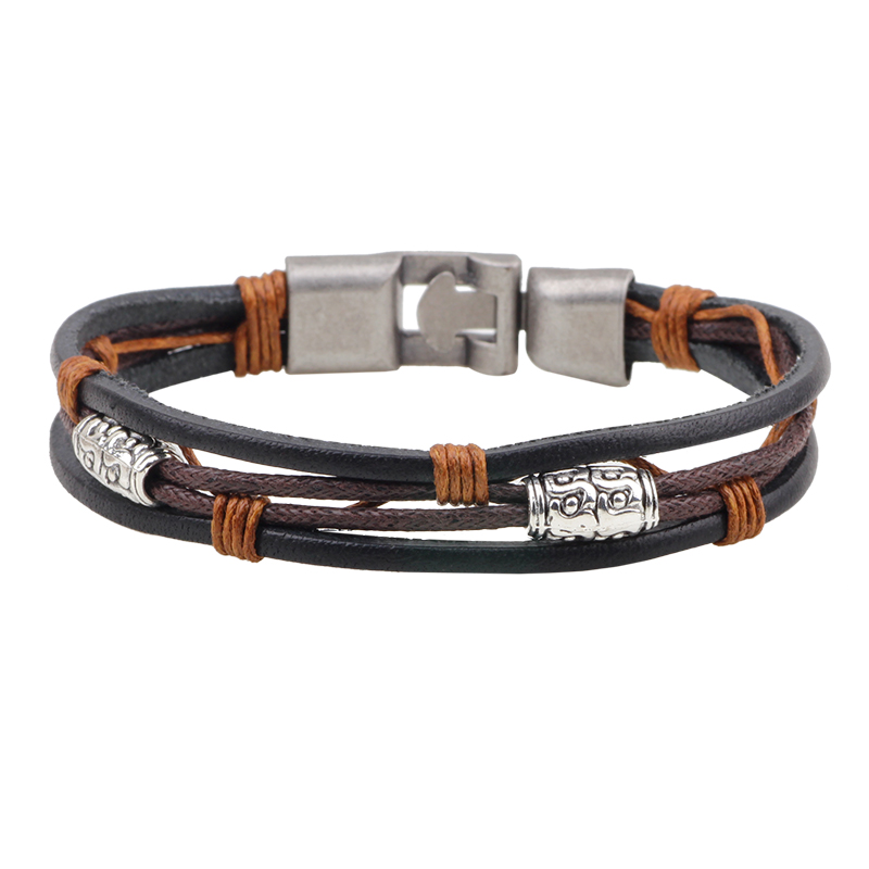 22 cm drie lagen lederen armba - Men'S Accessories Hand Bands recensie en prijs